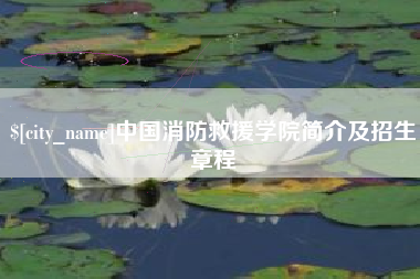 射洪中国消防救援学院简介及招生章程