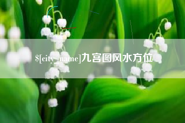射洪九宫图风水方位