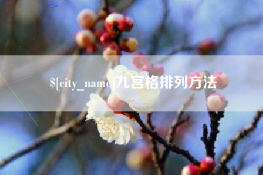 射洪九宫格排列方法