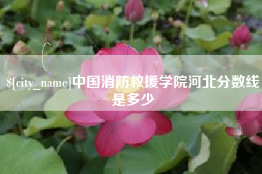 射洪中国消防救援学院河北分数线是多少