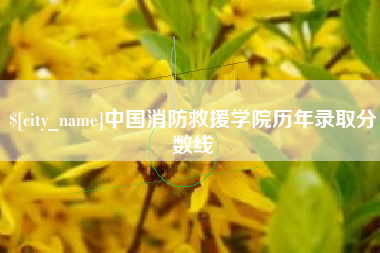 射洪中国消防救援学院历年录取分数线
