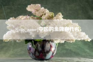 射洪中国的金牌有几名