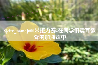 射洪600米接力赛-在同学们震耳欲聋的加油声中
