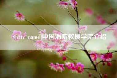 射洪中国消防救援学院介绍