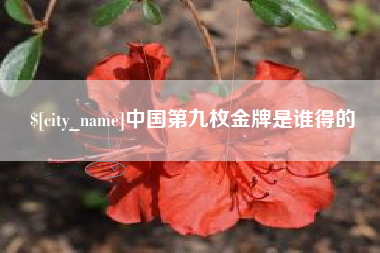 射洪中国第九枚金牌是谁得的