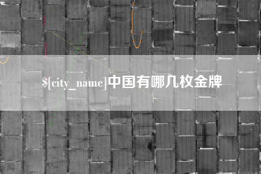 射洪中国有哪几枚金牌