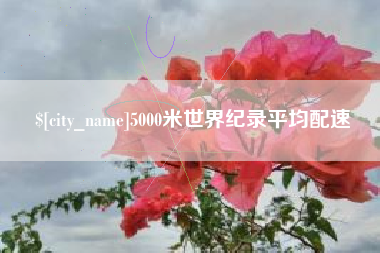 射洪5000米世界纪录平均配速