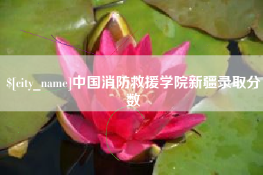射洪中国消防救援学院新疆录取分数