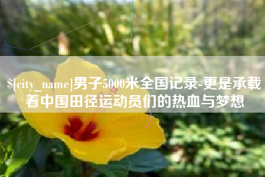 射洪男子5000米全国记录-更是承载着中国田径运动员们的热血与梦想