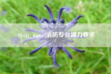 射洪消防专业视力要求