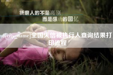 射洪全国失信被执行人查询结果打印流程
