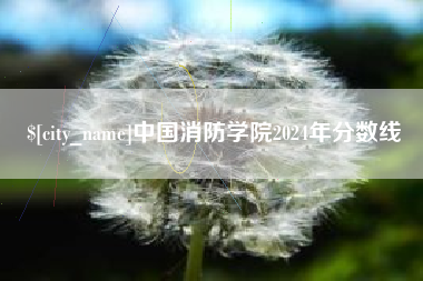 射洪中国消防学院2024年分数线
