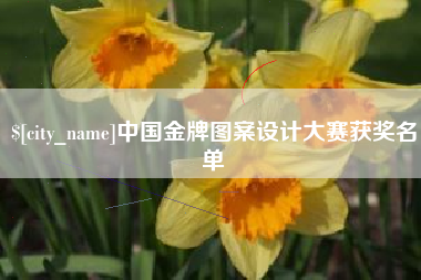 射洪中国金牌图案设计大赛获奖名单