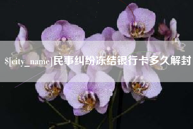射洪民事纠纷冻结银行卡多久解封