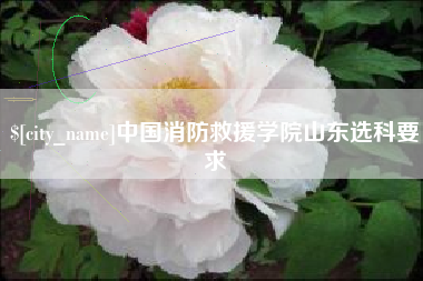 射洪中国消防救援学院山东选科要求