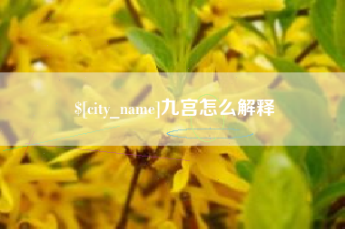 射洪九宫怎么解释