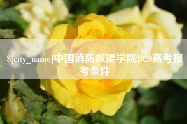 射洪中国消防救援学院2020高考报考条件