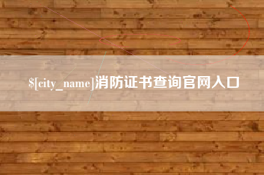 射洪消防证书查询官网入口