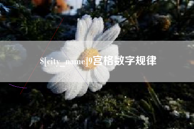 射洪9宫格数字规律